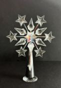 Swarovski Crystal Glass, Christmas Tree topper, boxed.