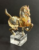 Swarovski Crystal Glass, Chinese Zodiac - Horse - 2014 (1st Generation), boxed.