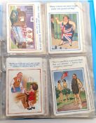 An album of comedy postcards.