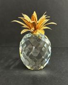 Swarovski Crystal Glass, Pineapple, boxed.
