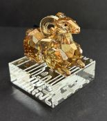 Swarovski Crystal Glass, Chinese Zodiac - Sheep - 2015 (1st Generation), boxed.