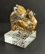 Swarovski Crystal Glass, Chinese Zodiac - Rooster - 2017 (1st Generation), boxed.