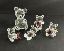 Swarovski Crystal Glass, a small collection including Kris Bear - Honey Pot, Kris Bear -