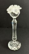Swarovski Crystal Glass, 137 - Candleholder - Flower Topped, boxed (one flower missing).