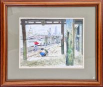 Three Anthony Eaton NDA ATD (Contemporary artist, teacher and ceramicist) including 'Ernies Beach,
