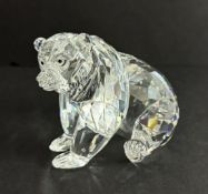 Swarovski Crystal Glass, Grizzly, boxed.