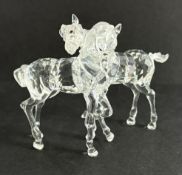 Swarovski Crystal Glass, Foals, boxed.