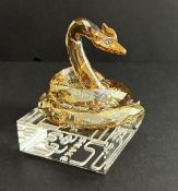 Swarovski Crystal Glass, Chinese Zodiac - Snake - 2013 (1st Generation), boxed.