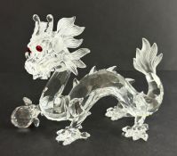 Swarovski Crystal Glass, Annual Edition - Fabulous Creatures - The Dragon - 1997, boxed.