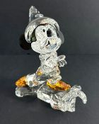 Swarovski Crystal Glass, Disney - Sorcerer Mickey - 2009, boxed.