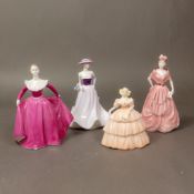 Coalport Lady Figurines to include:- Summertime, Loretta, Debutante of the Year, Joanne. Tallest:-