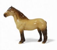 Beswick light dun colourway Highland pony, 1644.