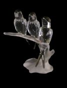 Swarovski crystal Swallows were part of the Feathered Beauties theme. Their head and tail feathers