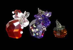 Swarovski The Lovlots Collection to include:- Purple Crystal Magic Mo including Hatted Orange