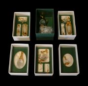 Swarovski Crystal Memories two, five piece wine set (235676), Champagne bottle (208887), table