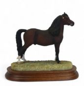 Border Fine Arts Welsh Mountain Pony, Bay, model no.B0534B by Anne Wall, limited edition no.208 of