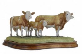 Border Fine Arts Simmental Family Group, model no.B0401 by Kirsty Armstrong, limited edition no.