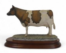 Border Fine Arts Ayrshire Cow, model no.L74 by Elizabeth MacAllister, limited edition no.130 of 750.