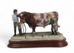 Border Fine Arts Getting Ready for Show (Bull being washed), model no.B0861 by Craig Harding,