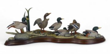 Border Fine Arts Sunny Afternoon (six Mallard Ducks), model no.A1872 by Richard Roberts, limited