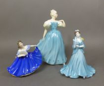 Royal Doulton 2nds lady figure Enchantment HN2178, together with a small Royal Doulton figure Elaine