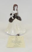 Coalport Literary Heroines Figurine 'Moll' no:-1668, H:-23cm, Boxed with certificate of