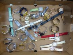 Mixed collection of ladies' fashion quartz wrist watches, brands including Sekonda, Morgan, etc (