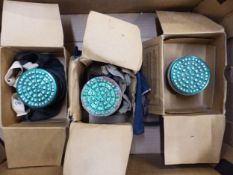 Three 1940s respirators in original boxes (3).