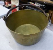 Large heavy-gauge brass jam pan.