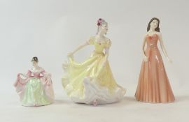 Royal Doulton Lady Figurines to include:- Sagittarius HN5342, Sara HN3219, Ninette HN4717.