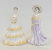 Coalport Ladies of Fashion Figurines to include:- Special Memories, Anthea. Tallest:-20cm complete