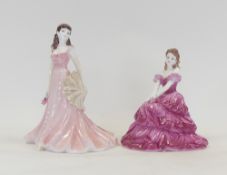 Coalport The Collingwood Collection Figurines to include:- Mary, Marie, Tallest:-22cm. (2) Boxed