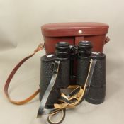 Carl Zeiss Jena Jenoptem 10x50W binoculars with original leather case.