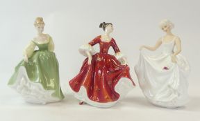 Royal Doulton Lady Figurines to include:- Tracy HN2736, Fair Lady HN2193, Stephanie HN2811.
