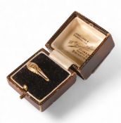 18ct gold diamond ring, size V,2.9g.