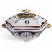 A Mintons Holland pattern footed lidded tureen.