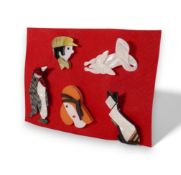 Modern Brooches. (5)