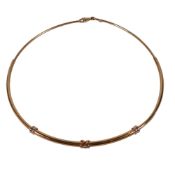 9ct gold necklet, 10.7g.