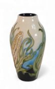 Moorcroft 'The Sweetness Corn' Vase 200/8, Limited Edition 10/10, signed by Designer Kerry