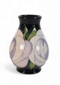 Moorcroft 'White Rose' Vase 7/3, Designed by Emma Bossons FRSA, RRP £235, Height 9cm.