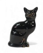 Beswick Black Zodiac Cat (missing Zodiac), 1561. (H: 28cm)