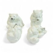 Royal Copenhagen Polar Bear cubs. Nos.232, 234, 235 & 248 (4)