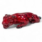 Royal Doulton Flambe Crouching Tiger