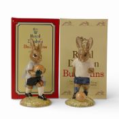 Royal Doulton Bunnykins Characters to include:- Footballer DB121 & Footballer DB122. Exclusively