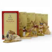 Royal Doulton Bunnykins Characters presents:- Ace DB42, Knockout DB30, Aerobic DB40, Freefall