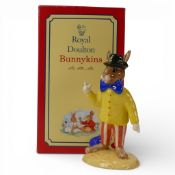 Royal Doulton Bunnykins Character Figure Joker DB171, L/E for UKI Ceramics, complete with original