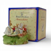 Royal Doulton Bunnykins Musical Tableau 'Picnic' From the Bunnykins Family