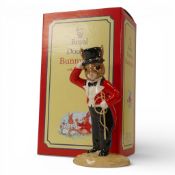 Royal Doulton Bunnykins Character Figure Ringmaster DB165, L/E for UK I Ceramics, complete with