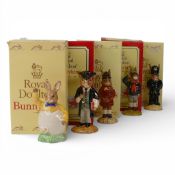 Royal Doulton Bunnykins Character Figures to include:- Brownie DB61, Easter Greetings DB149,