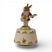 Royal Doulton Bunnykins Musical Character Mr Bunnybeat Strumming Musical Box playing 'Hey Jude'(